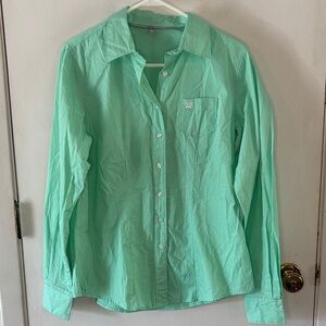 Cinch mint green long sleeve button down western shirt Size Large